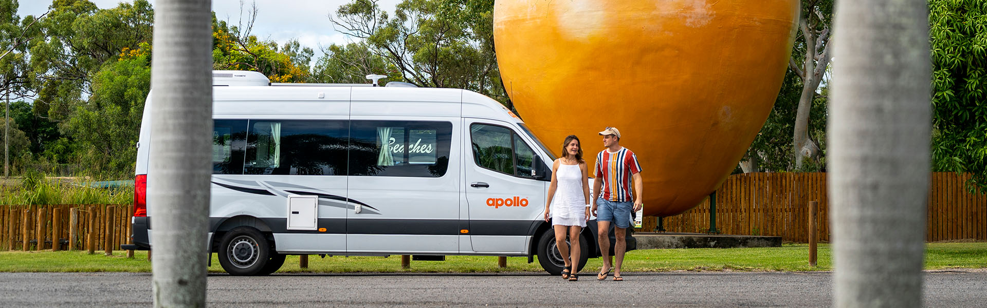 An Apollo Euro Tourer in front of the Big Mango in Bowen